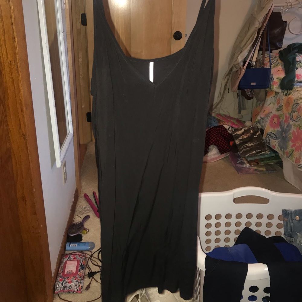 Black slip dress
